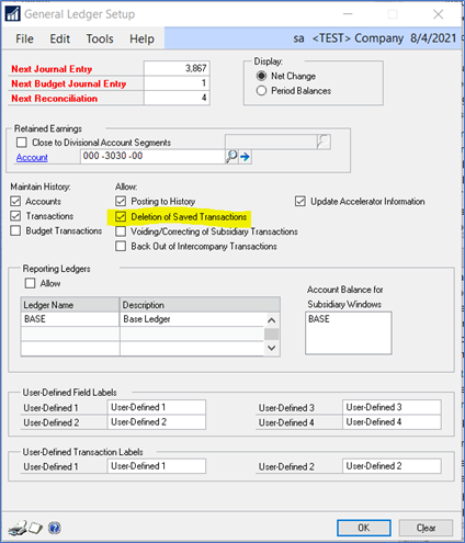 disallow deletion of financial batch