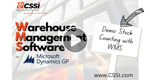cycle counting and general inventory - WMS for GP demo